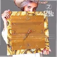 ساعت دیواری 40 سانتیمتر ، طرح شَفَق ، موتور آرامگرد