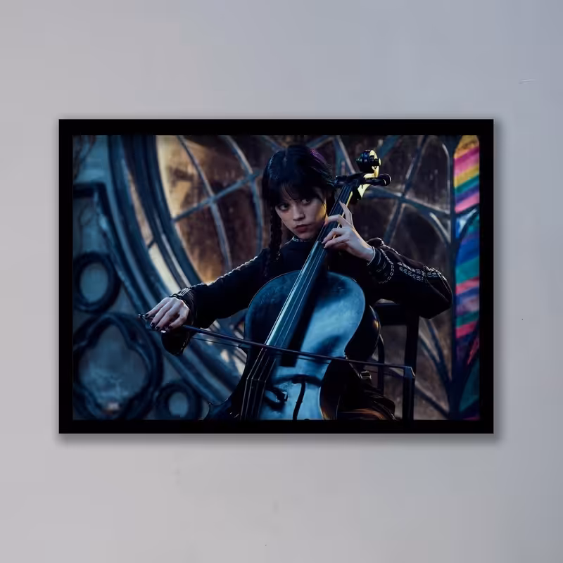 تابلو مدل ونزدی آدامز Wednesday Addams تابلو آویز -تابلو اتاق خواب -تابلو اتاق -تابلو مدرن -تابلو انگیز شی

