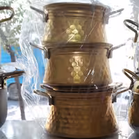 سرویس چهار قابلمه آلمینیوم طلایی