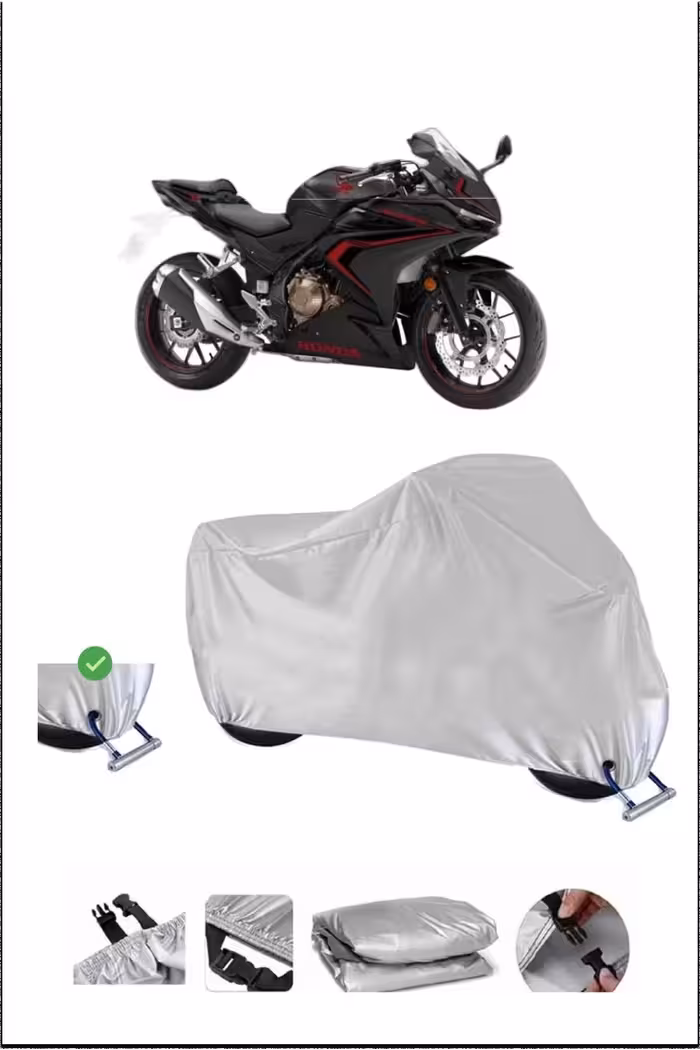 چادر موتورسیکلت خاکستری قفل HONDA CBR500R سازگار با ضد آب دوام موتور سیکلت TARKET GRAY Breen