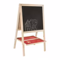 تخته نقاشی چوبی دو طرفه پایه دار کد 21307