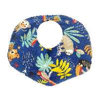 پیشبند نوزادی مدل میمون و طوطی جنگل