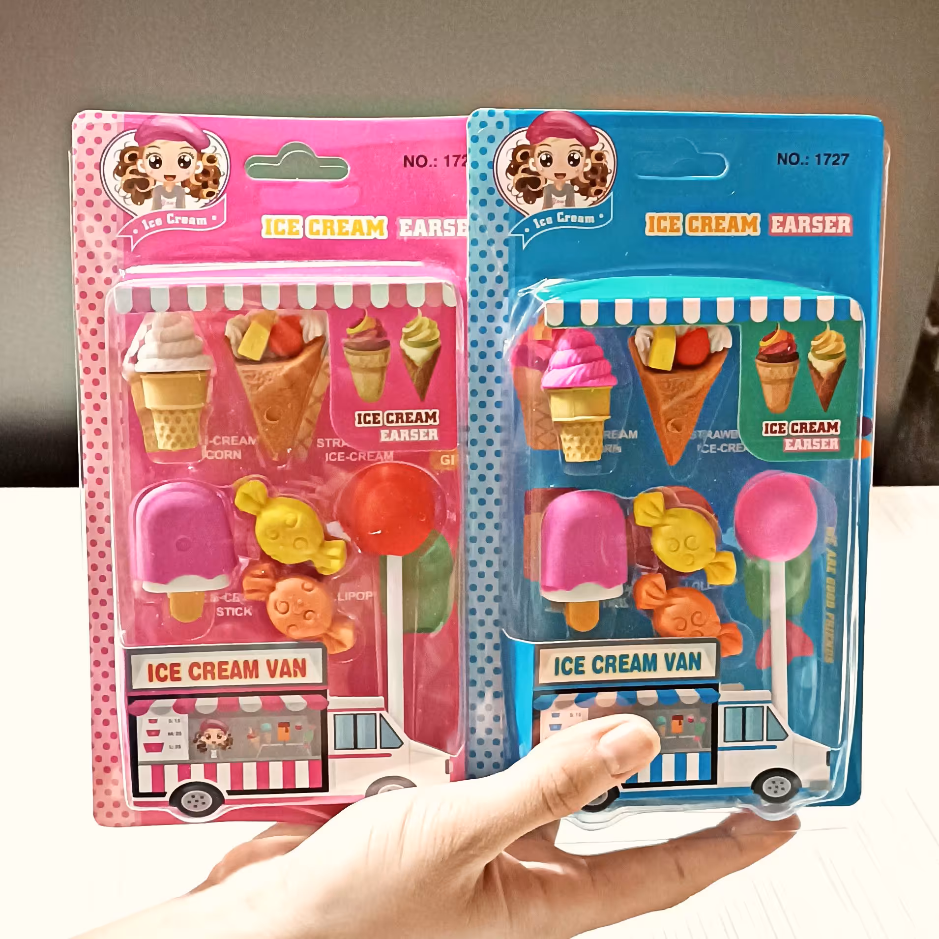 پاکن فانتزی پک 6 عددی طرح آبنبات و بستنی جذاب و دلبرانه پک پاکن فانتزی پاکن فانتزی بستنی پاکن فانتزی آبنبات لوازم تحریر 