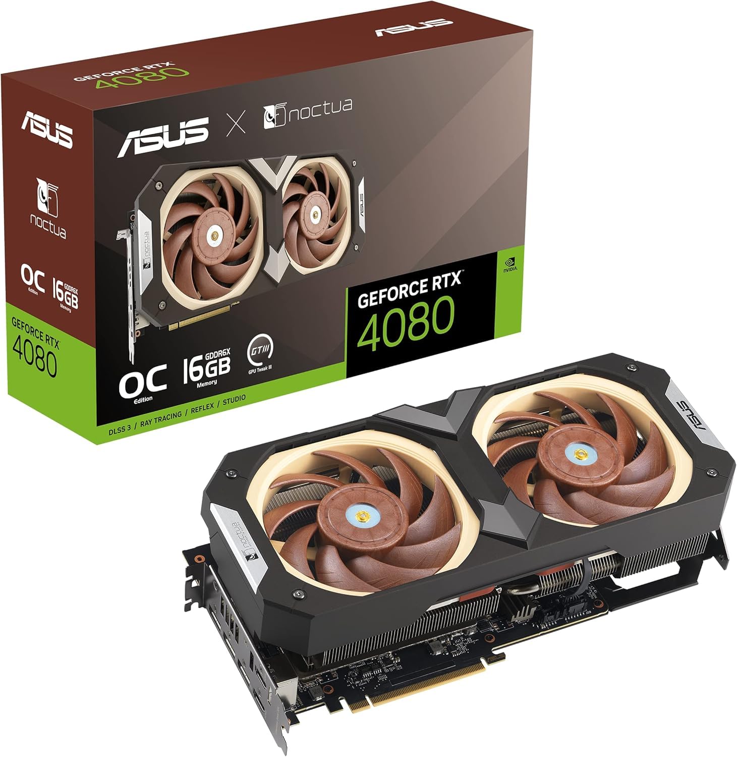 کارت گرافیک ایسوس GeForce RTX 4080 SUPER Noctua OC Edition 16GB