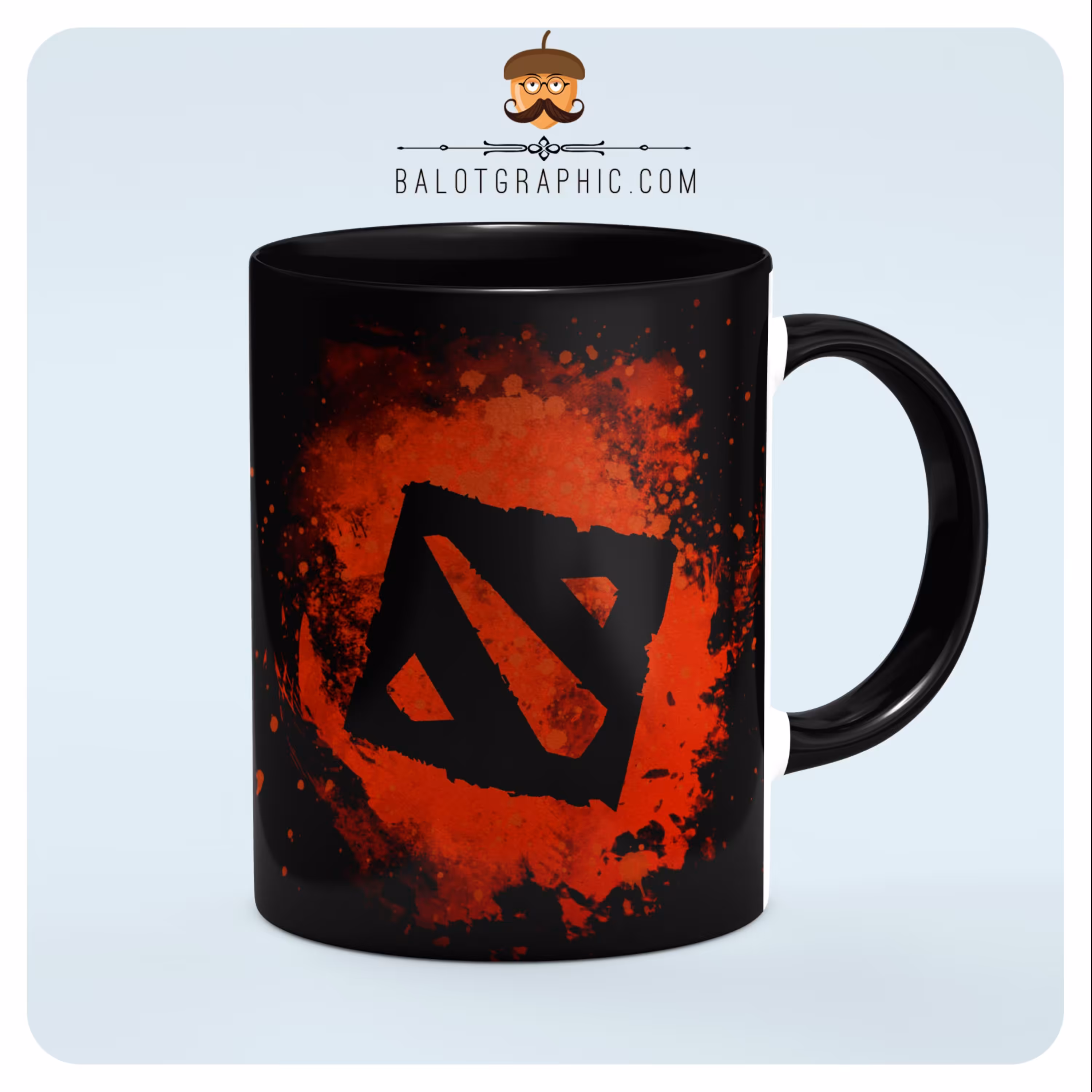 ماگ سرامیکی dota 2 کد BM063 بلوط گرافیک