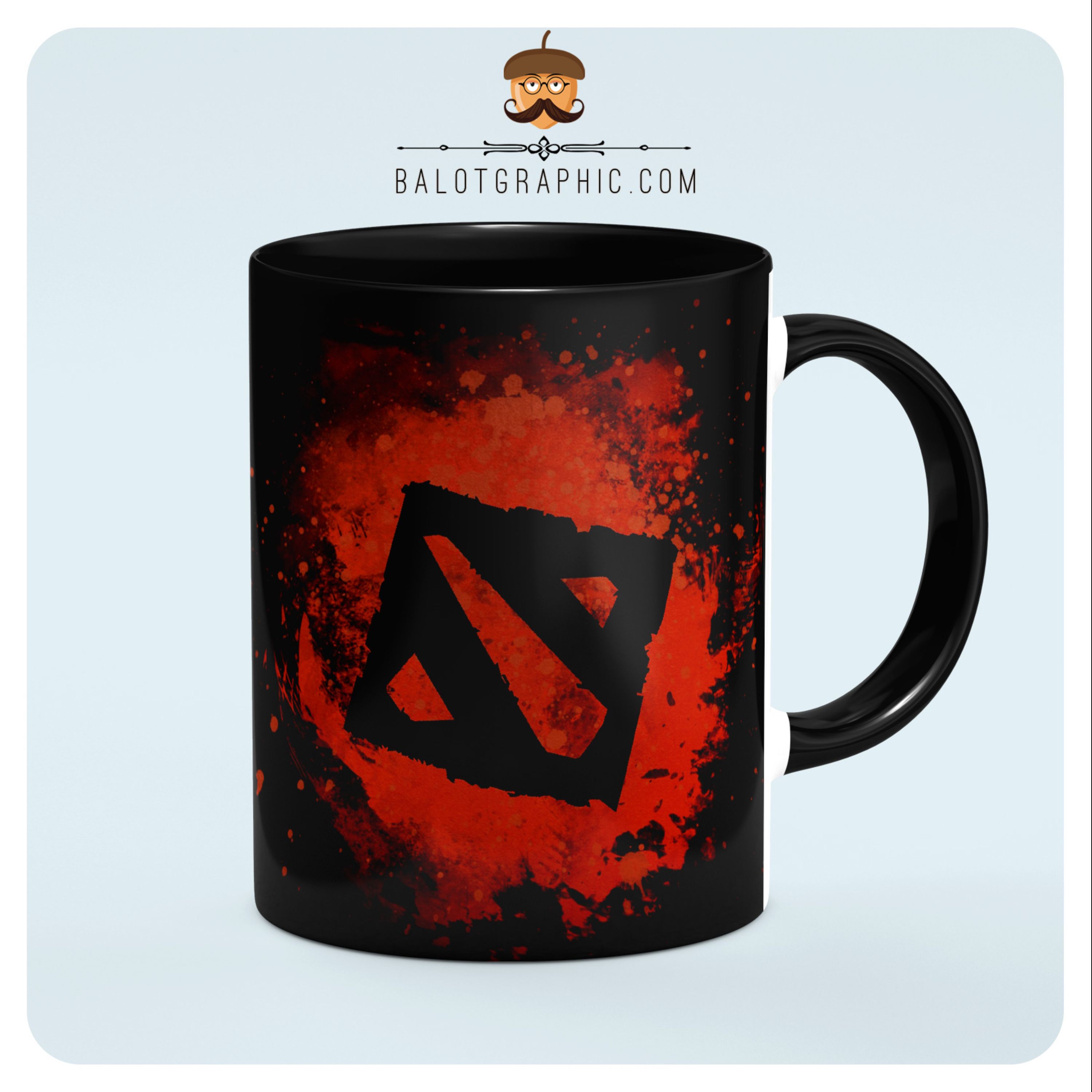 ماگ سرامیکی dota 2 کد BM063 بلوط گرافیک