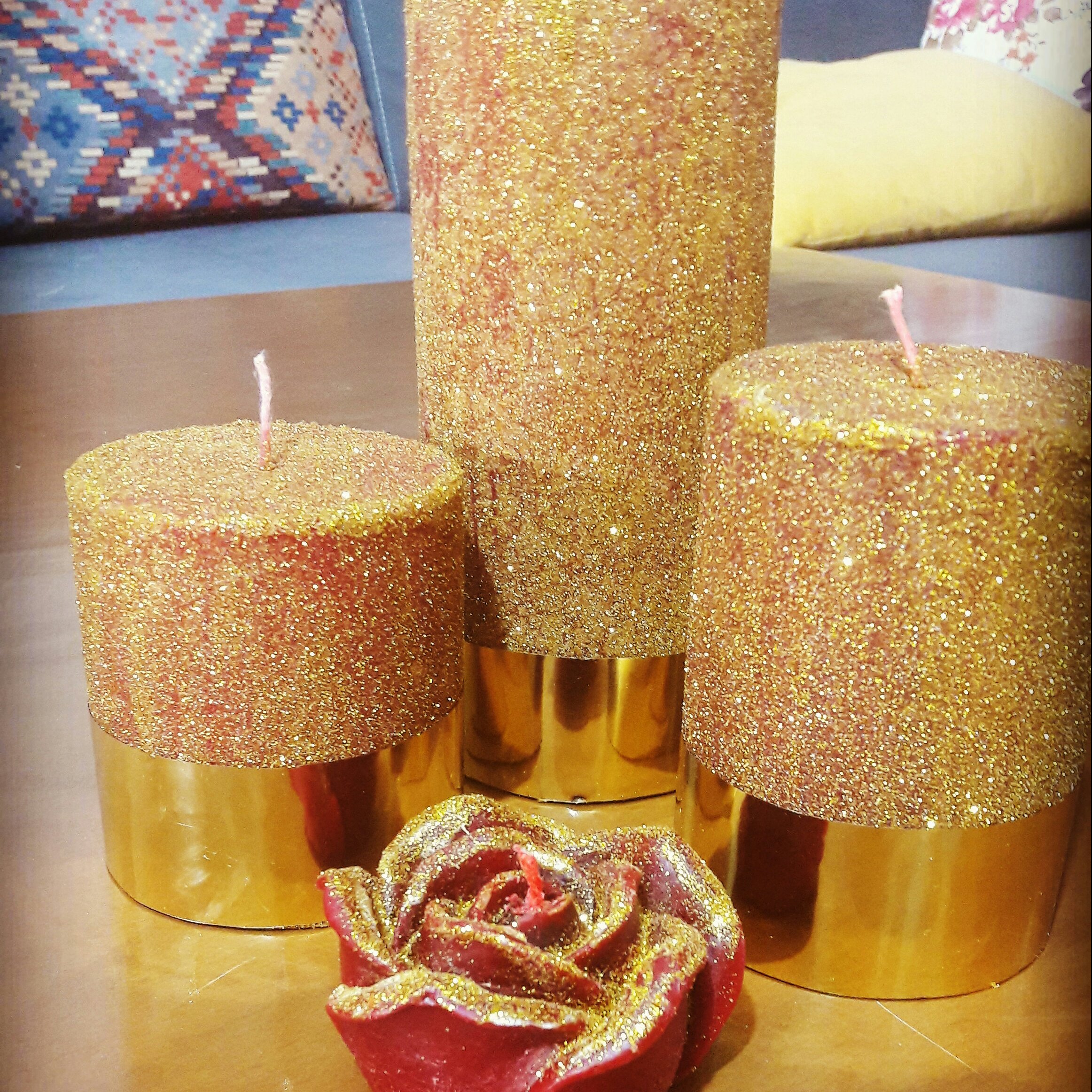 ست شمع استوانه ای