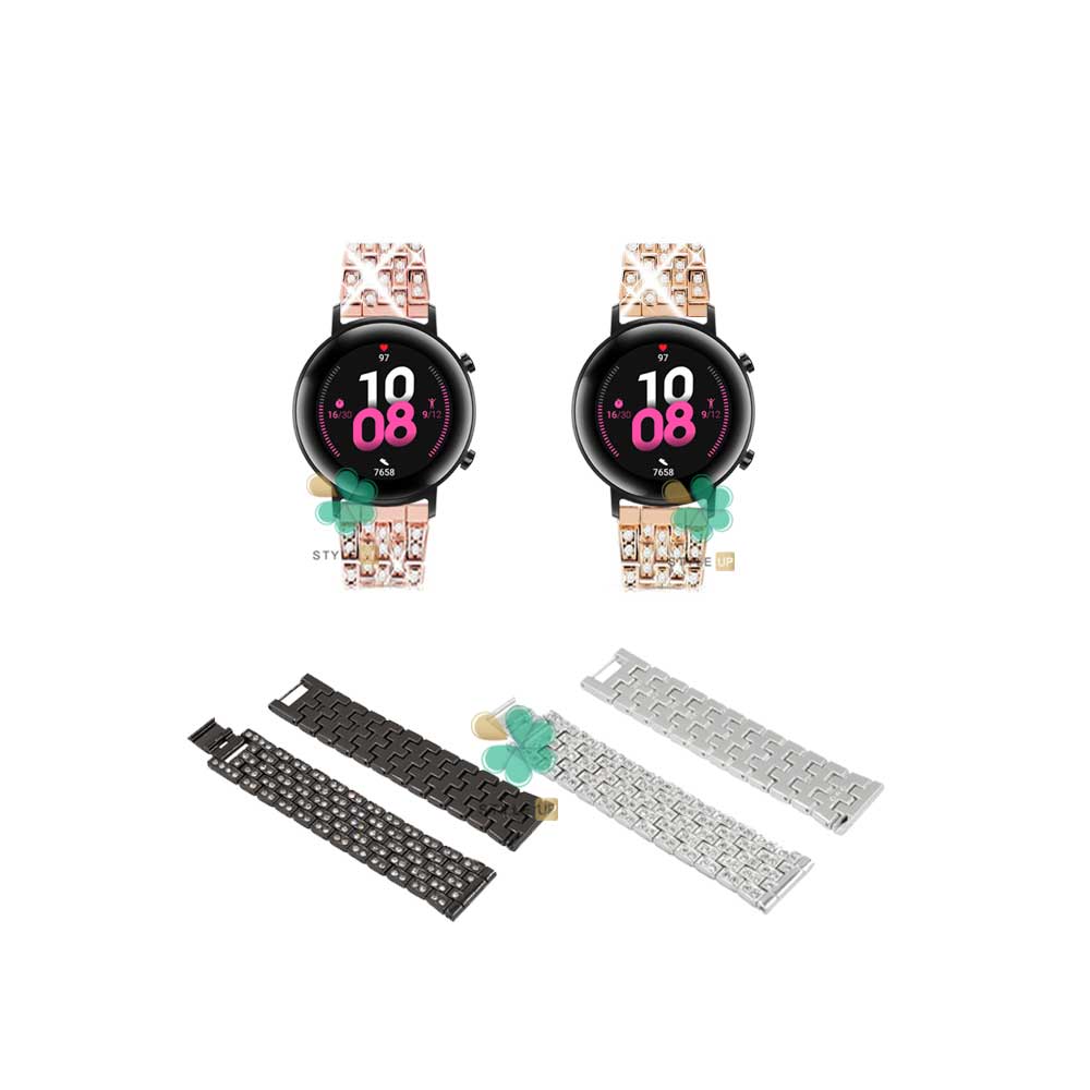 بند ساعت لاکچری Full Diamond مناسب Huawei Watch GT 2 42mm