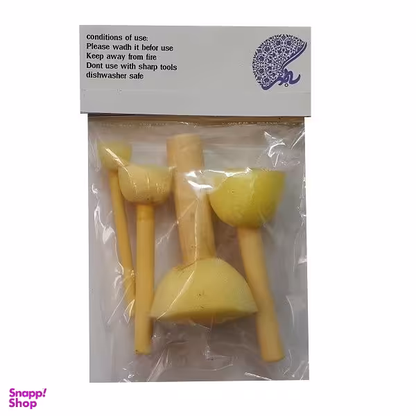 ابزار تزیین فوندانت به گز مدل تامپون اسفنجی مجموعه 4 عددی