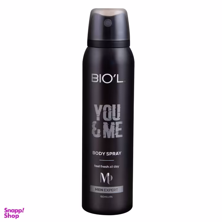 اسپری خوشبو کننده بدن مردانه بیول مدل new YOU & ME حجم 150 میلی لیتر