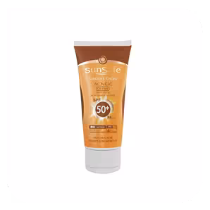 كرم ضد آفتاب +SPF 50 فاقد چربی بژ روشن سان سیف2