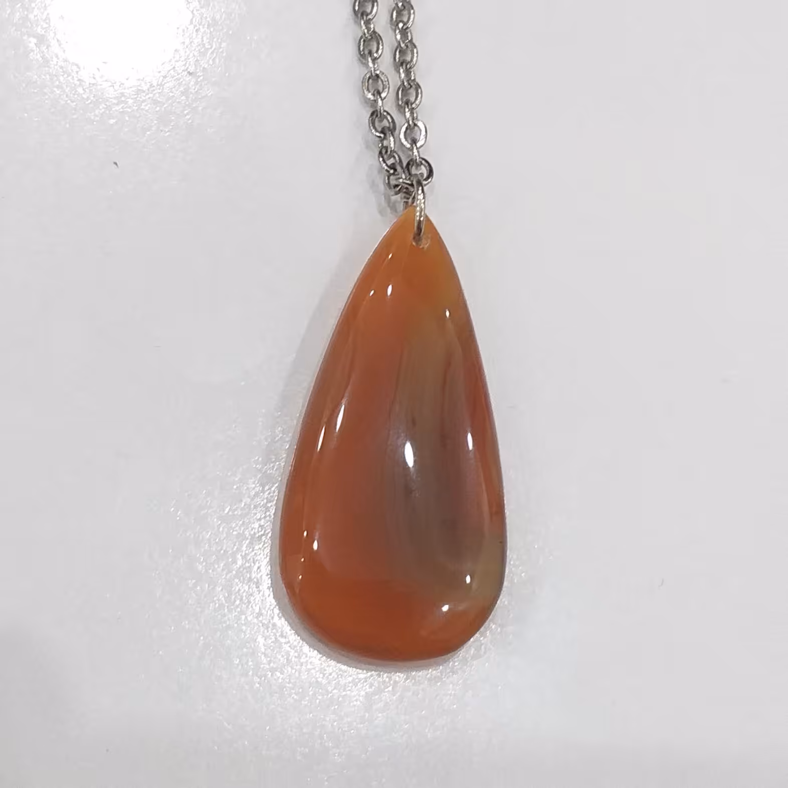 گردنبند عقیق سلیمانی معدنی و اصل بسیار زیبا(کد 037)