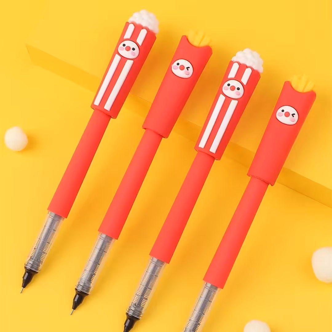 روان نویس ( خودکار ) فانتزی بدنه سیلیکونی طرح فست فود