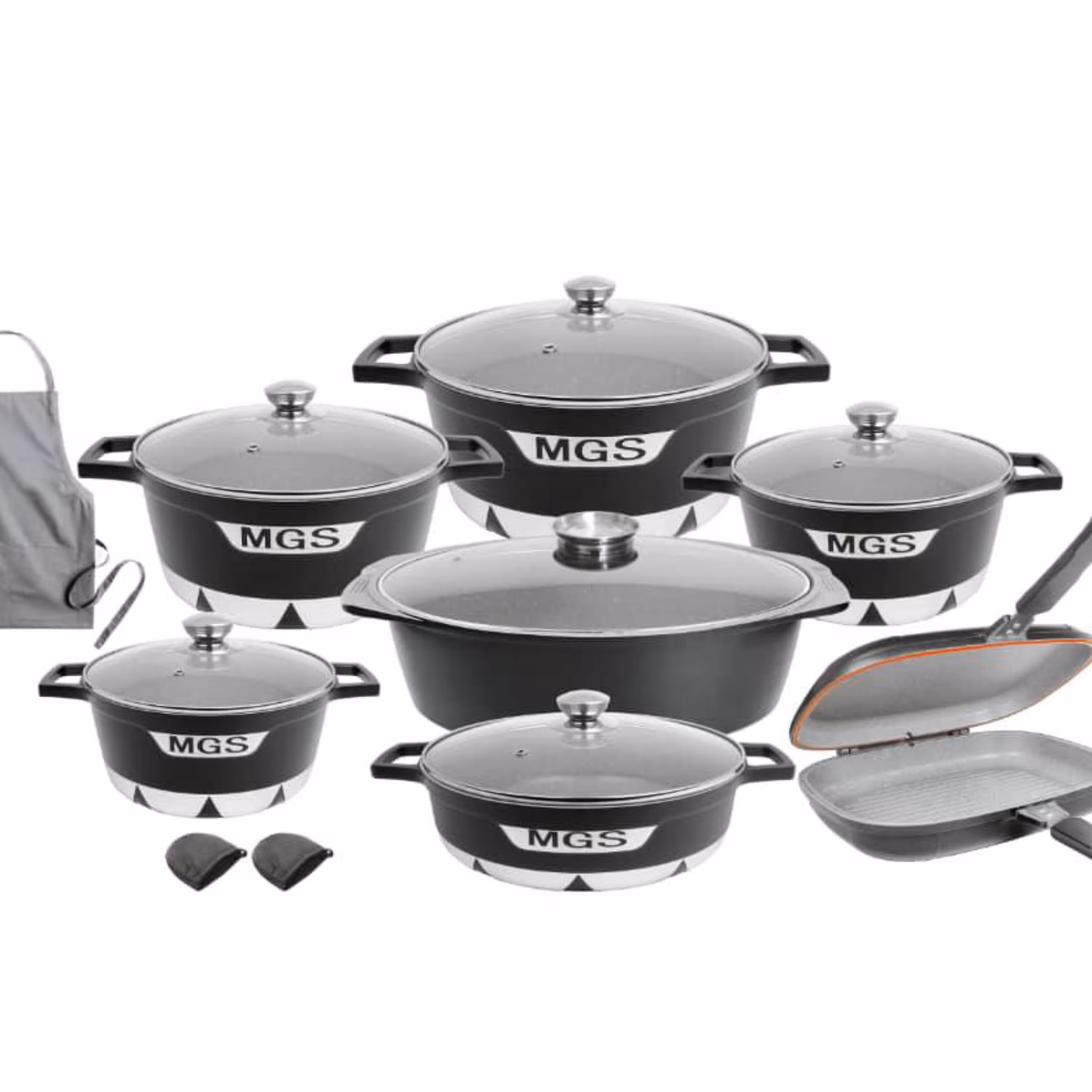 سرویس قابلمه 17 پارچه Mgs مدل جرمن c