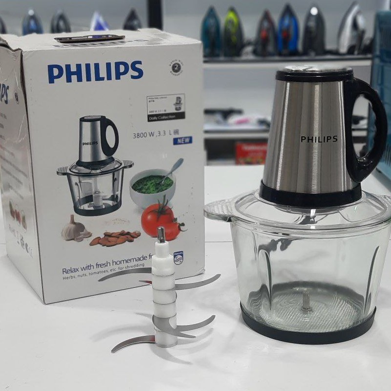 خردکن کاسه شیشه 3800 وات موتور سنگین فیلیپس 