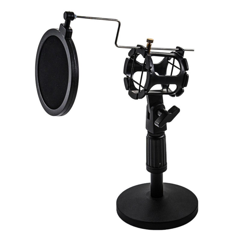 پایه میکروفون رومیزی پاپ فیلتر دار مدل PS-4