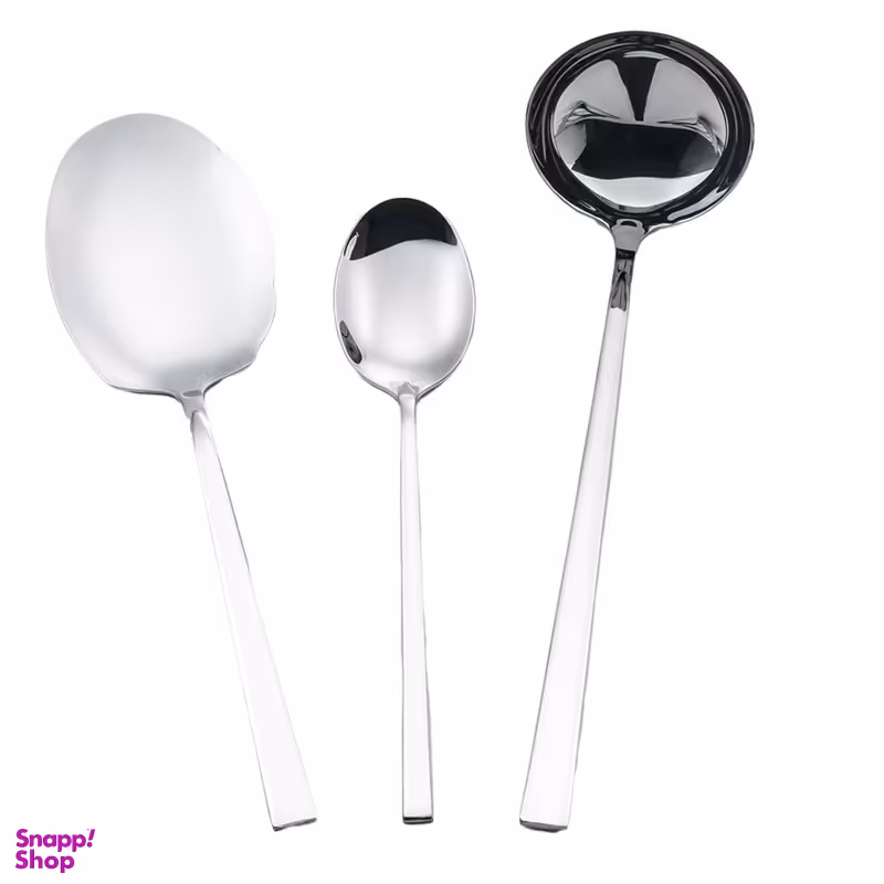 سرویس کفگیر و ملاقه 3 پارچه جی فی نی مدل 53