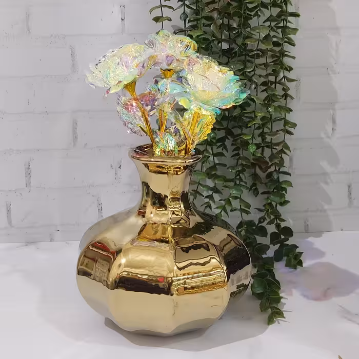 گلدون شقایق طلایی تپل