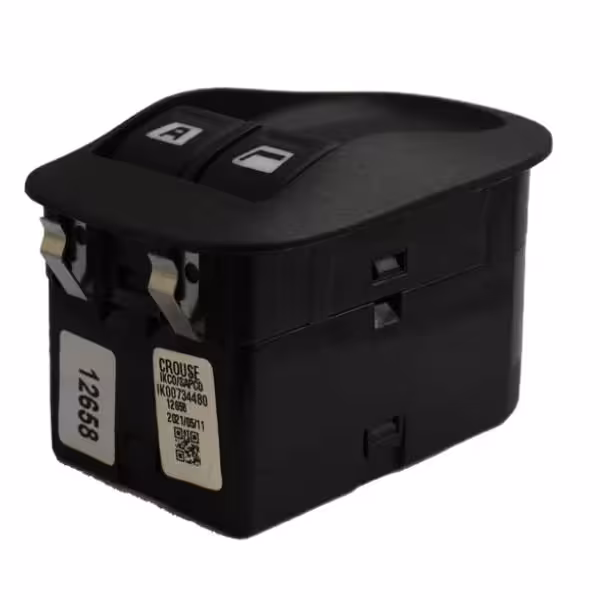 کلید شیشه بالابر جلو کروز پلاس مناسب پژو 206 تیپ 2 کد CR33061401