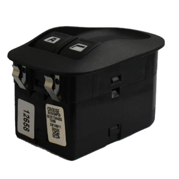 کلید شیشه بالابر جلو کروز پلاس مناسب پژو 206 تیپ 2 کد CR33061401