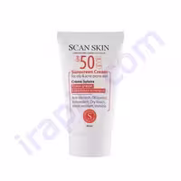کرم ضد آفتاب SPF50  بی رنگ پوست چرب اسکن اسکین 40 میلی لیتر