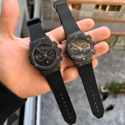 ساعت مچی ست مردانه و زنانه هابلوت بند رابر Hublot