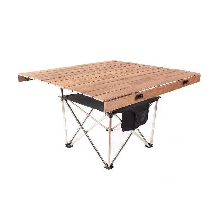 میز کمپینگ چوبی آراد دو طبقه کوچک