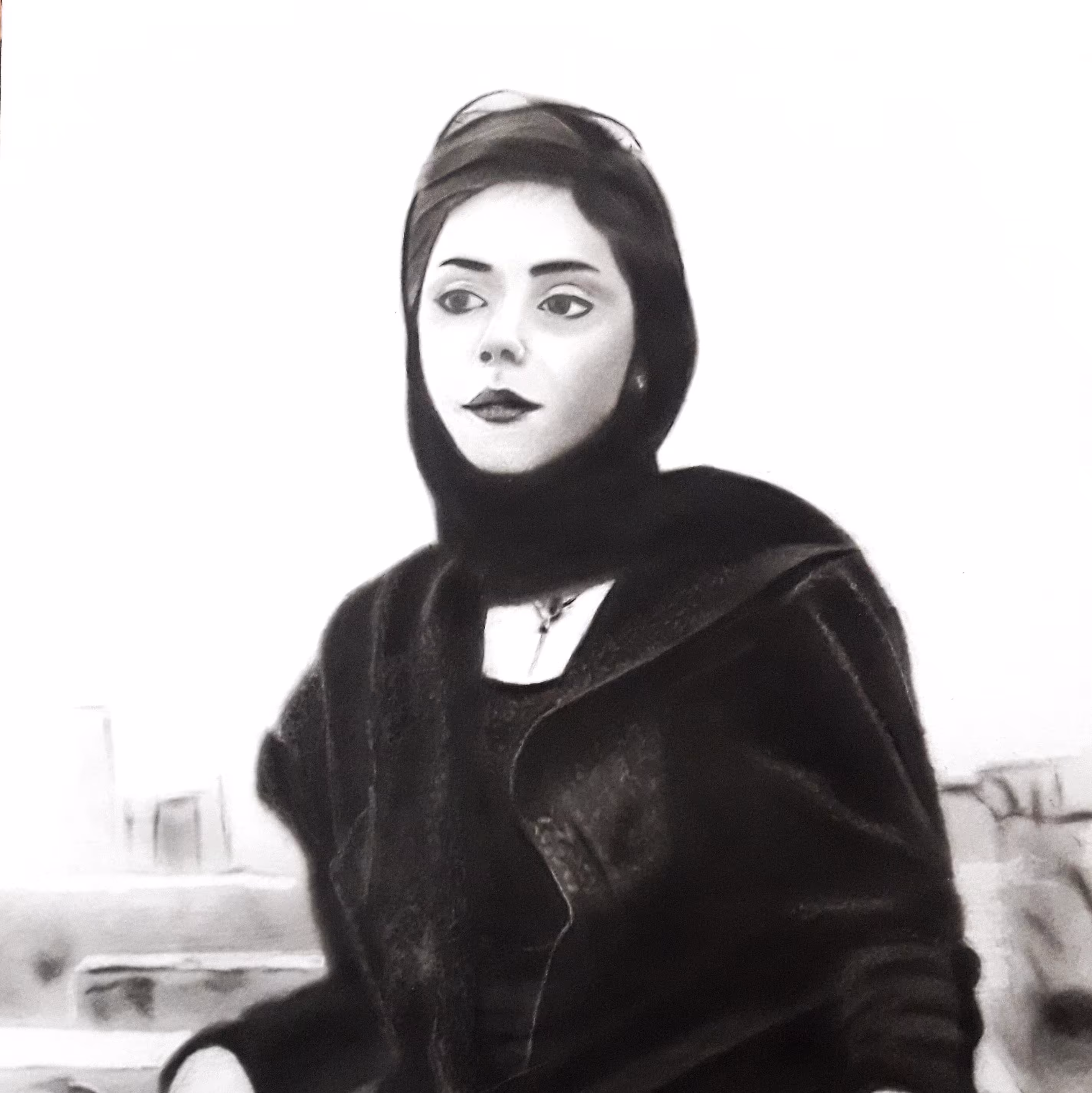 تابلوی سفارشی سیاهقلم. طراحی پرتره. سیاه قلم. طراحی چهره. هدیه