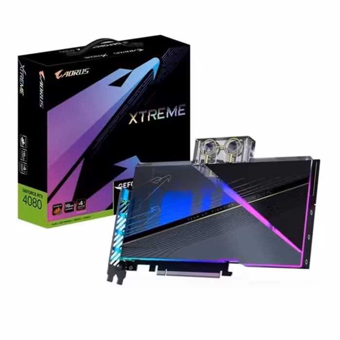 کارت گرافیک گیگابایت GIGABYTE AORUS RTX 4080 XTREME WATERFORCE WB 16G