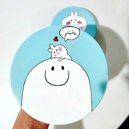 دکوری دیواری فانتزی زمینه ابی