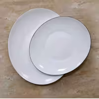 بشقاب میوه  آرکوپال   دینو مدل بیضی  لب طلا  به صورت فله 