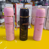 فلاسک داخل استیل خارجی رگه طلایی 500 میل ارسال رایگان