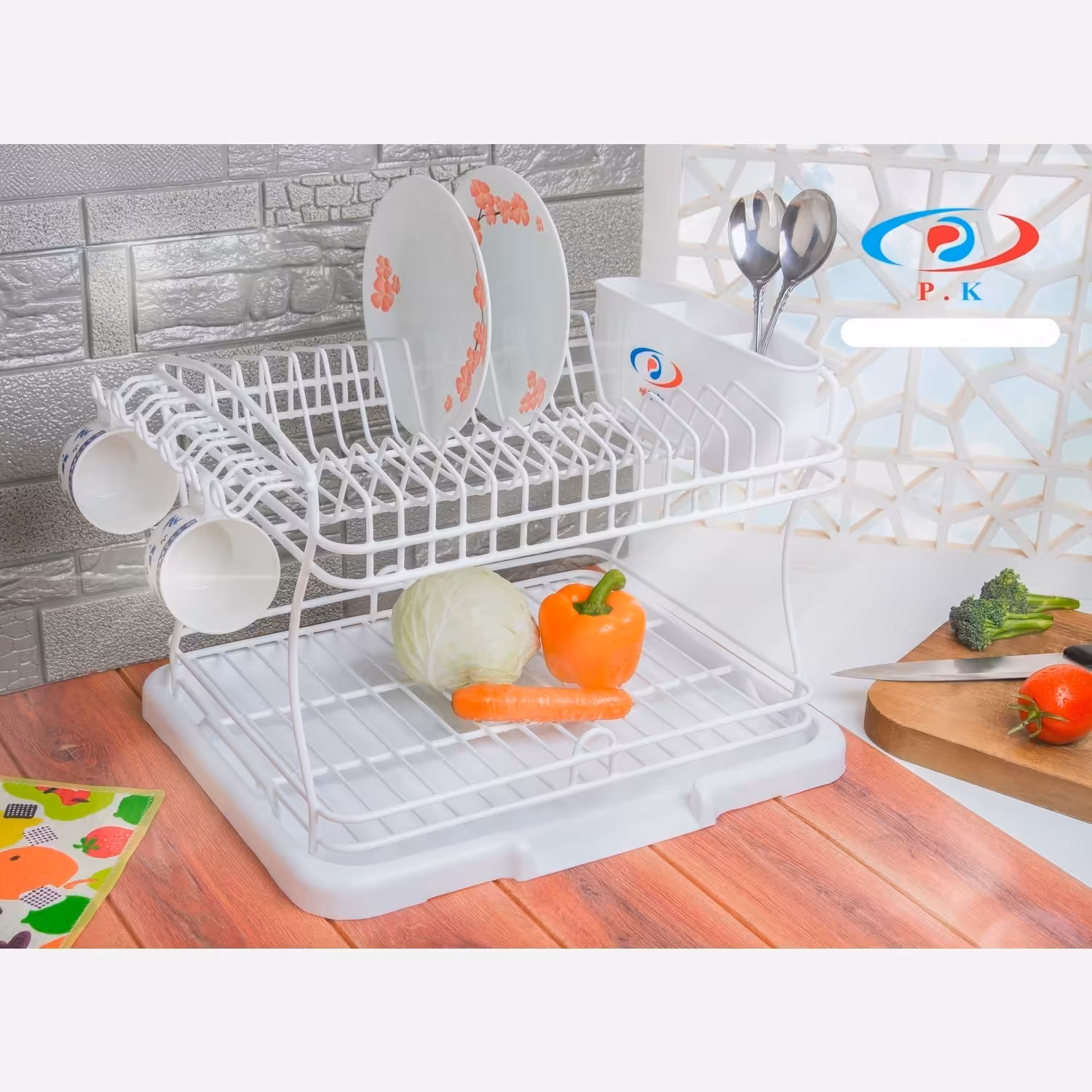 جا ظرفی و آبچکان غزال 2 طبقه بزرگ کاوه