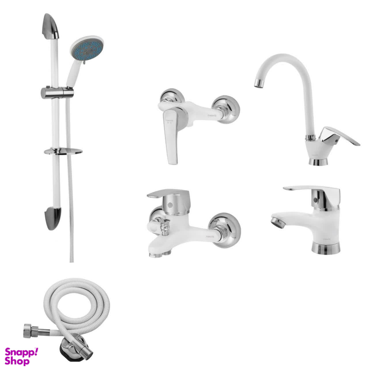 ست شیرآلات فاخته مدل مارگارت عصایی کد SK مجموعه 6 عددی