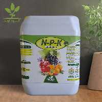 کود سه بیست شوک 20 20 20 آمریکایی اصل مایع 5 لیتری کودی کامل