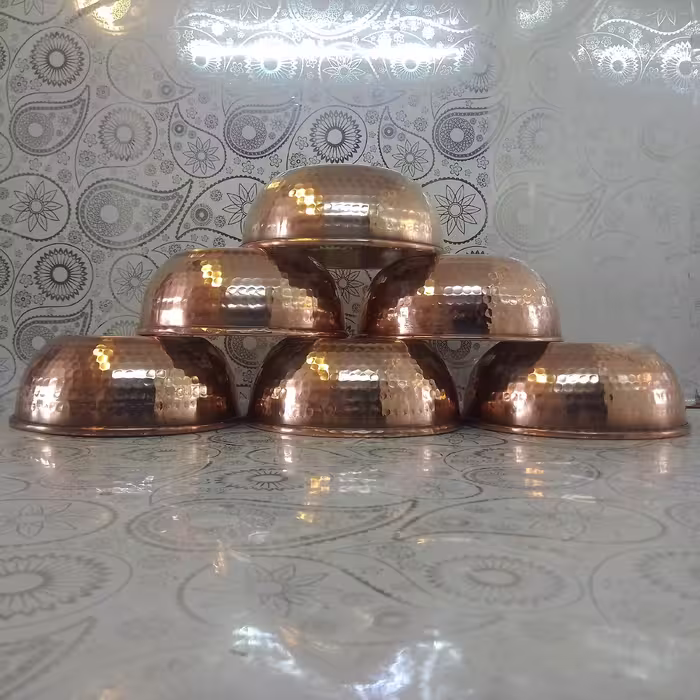 کاسه سوپی ظریف مس
