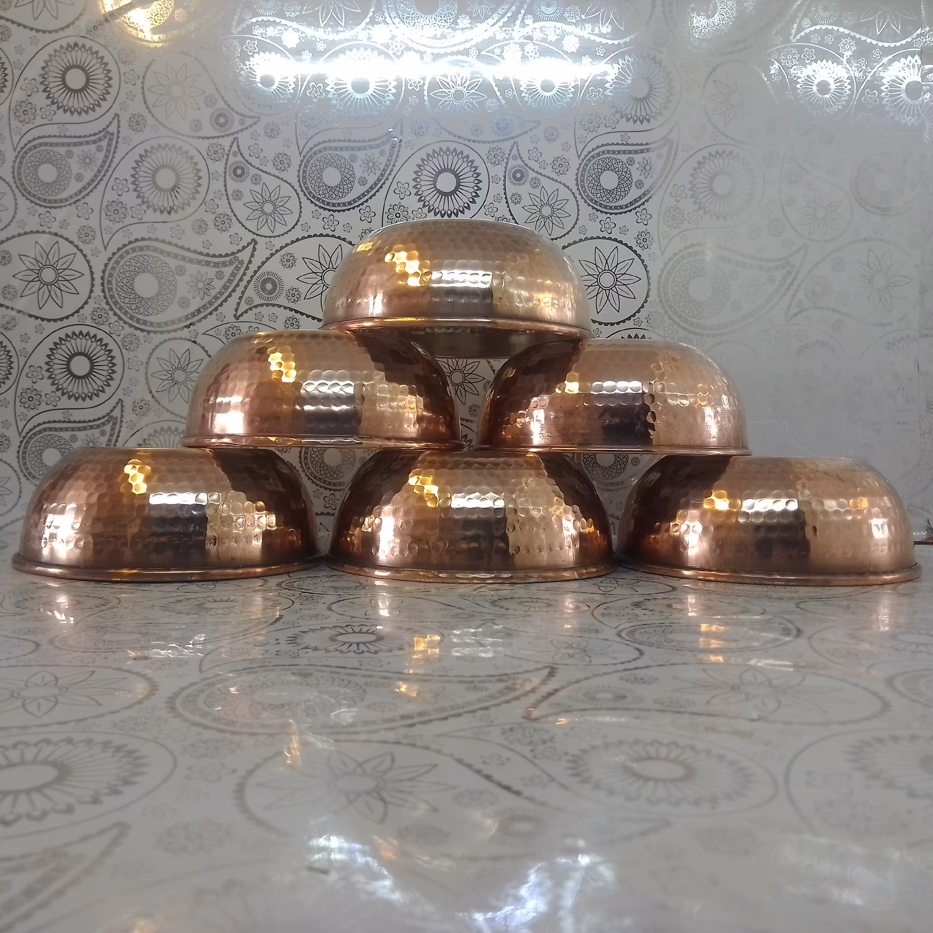 کاسه سوپی ظریف مس