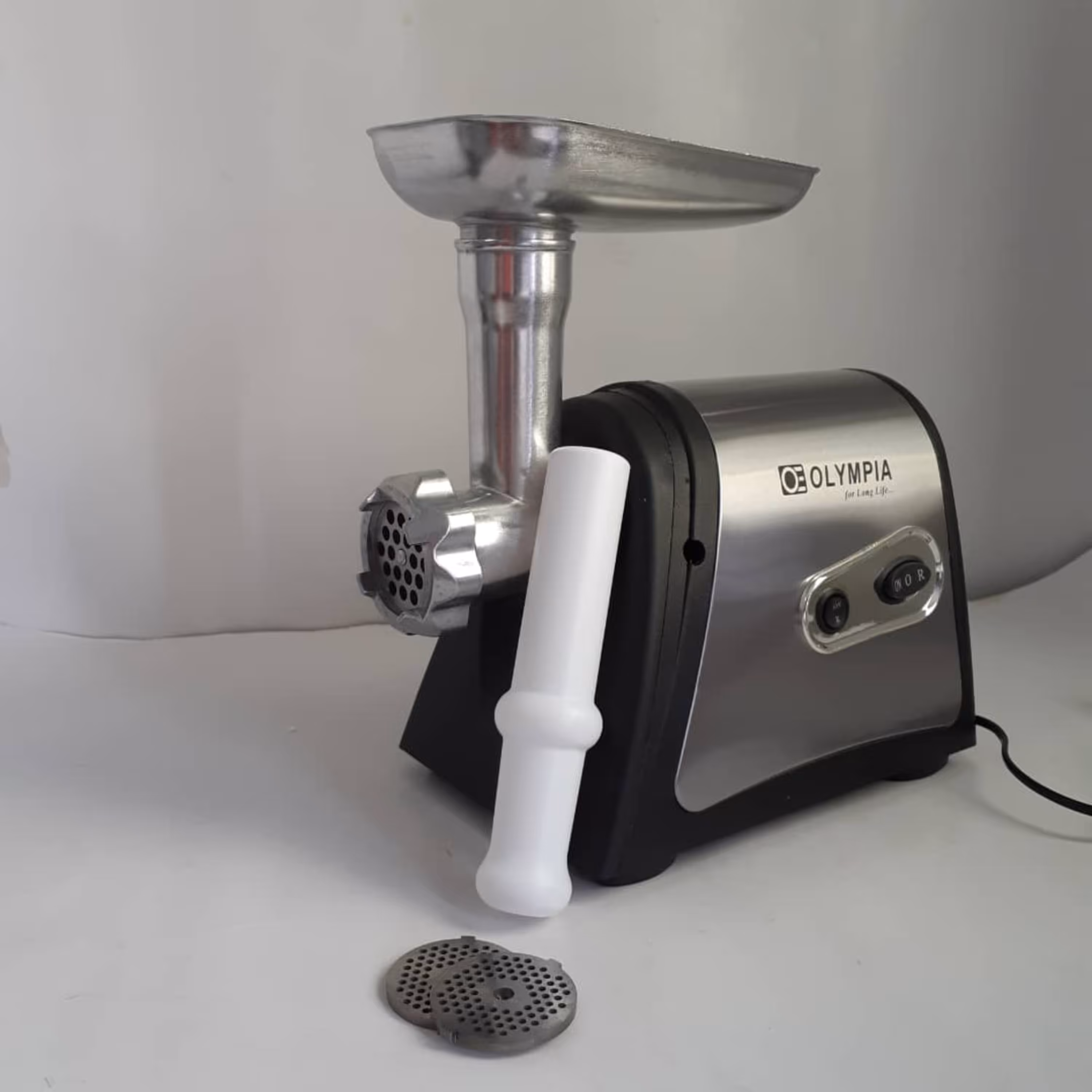 چرخ گوشت المپیا مدل OE-39 بدنه استیل 