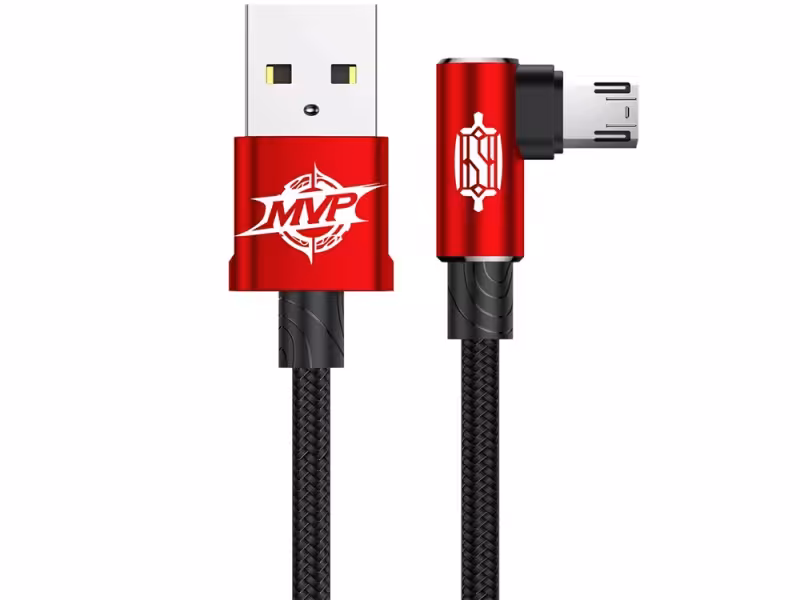 کابل شارژ میکرو یو اس بی دو جهته بیسوس Baseus MVP Elbow micro USB Cable 1M