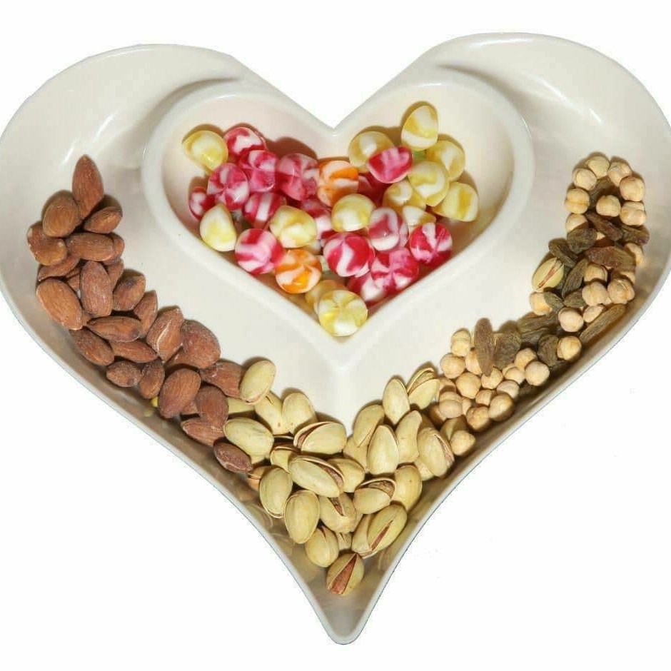 ظرف مزه قلبی 