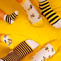 جوراب لنگه به لنگه زنبور عسل مچی