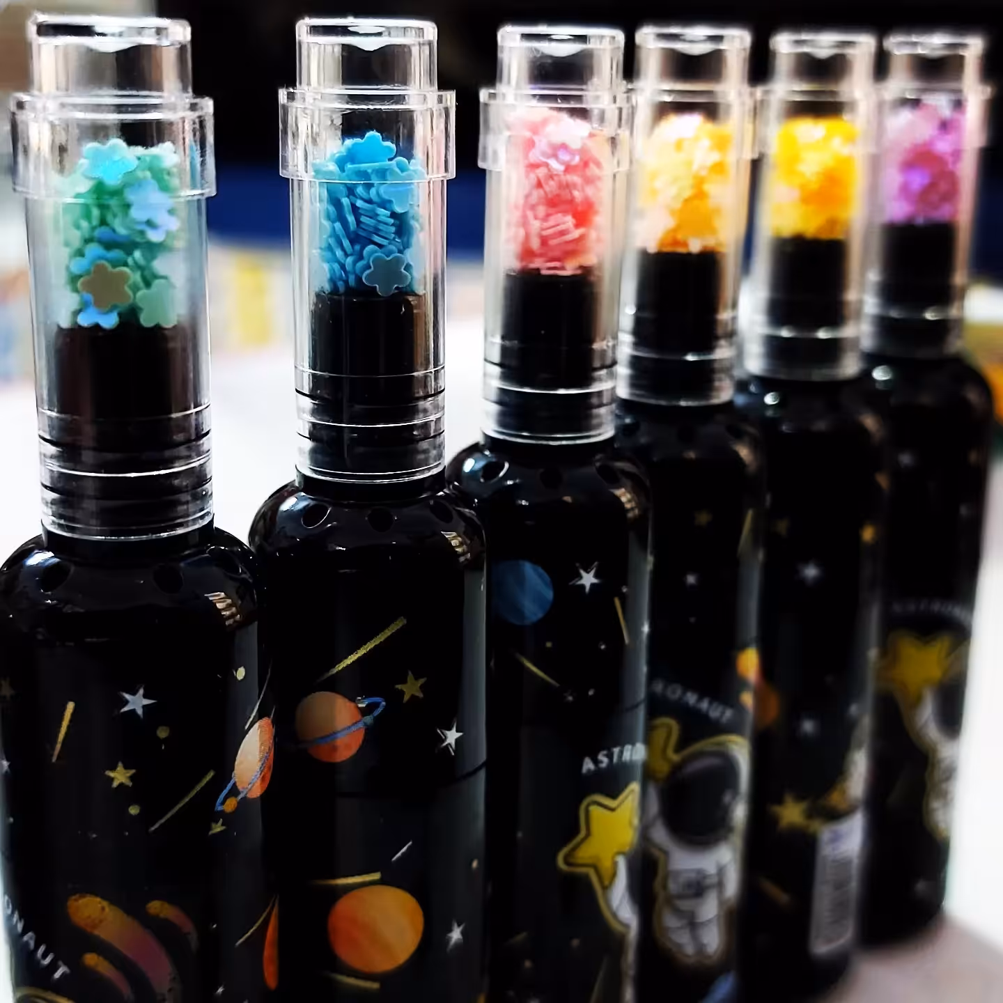 ست هایلایتر(ماژیک فسفری) 6رنگ پاستلی مدل کهکشانی