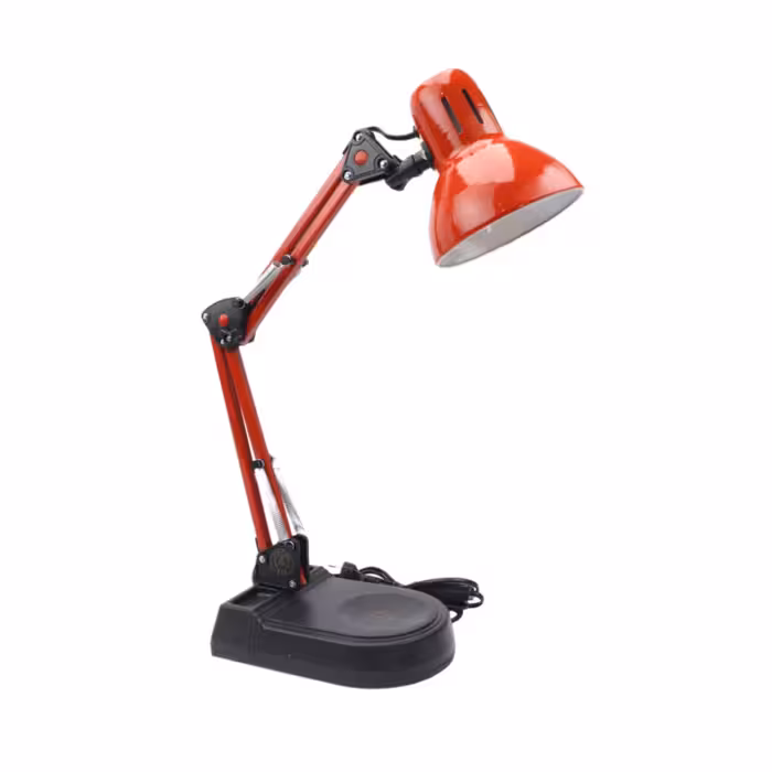 چراغ مطالعه مهندسی با گیره متصل به میز  و پایه جداگانه