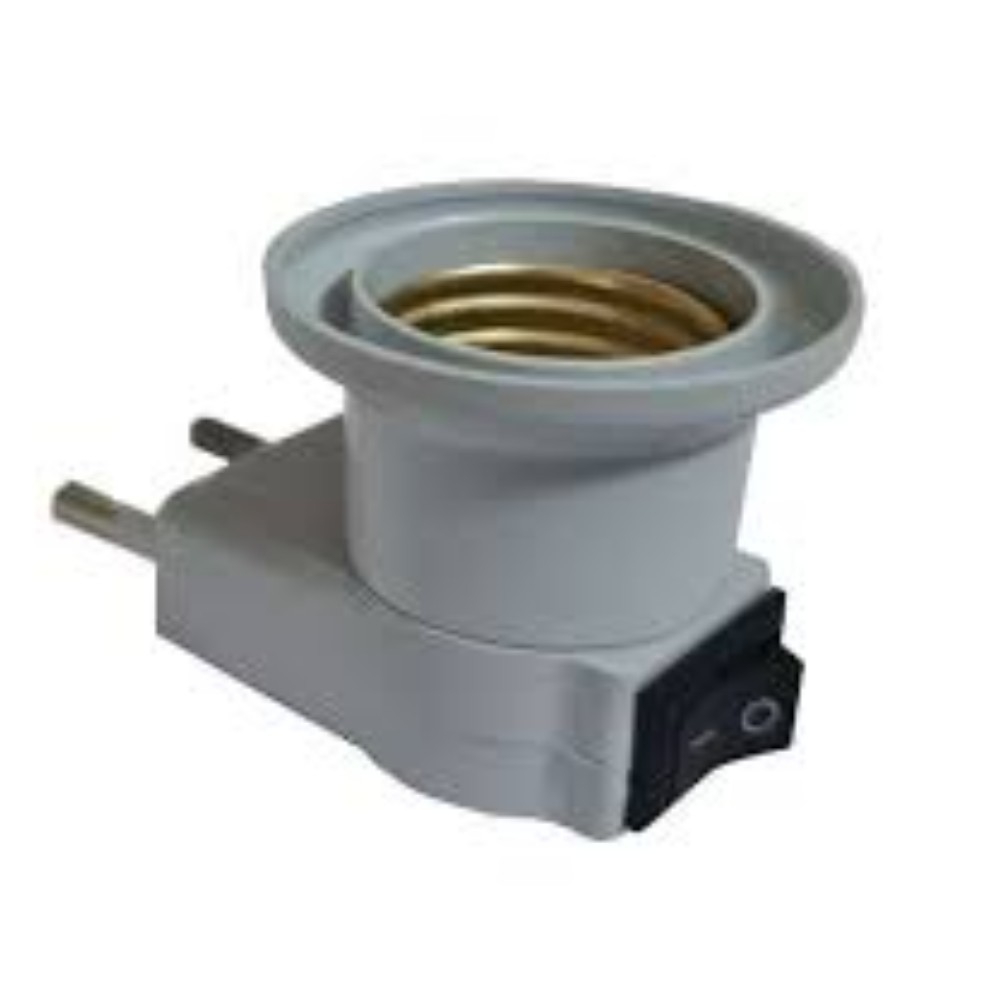 سر لامپ دوشاخ کلید دار