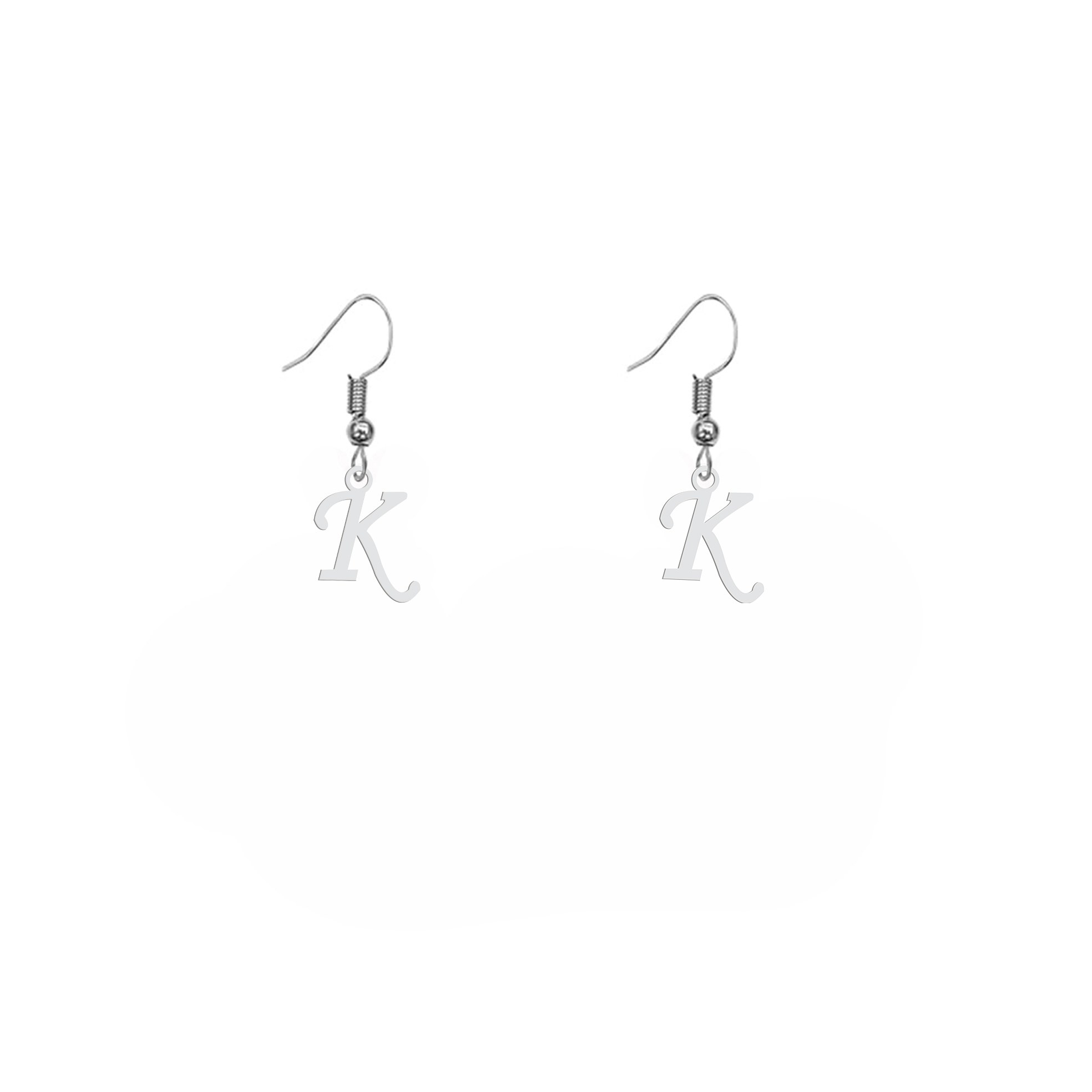 گوشواره هایکا گالری طرح حرف لاتین K کد ha46