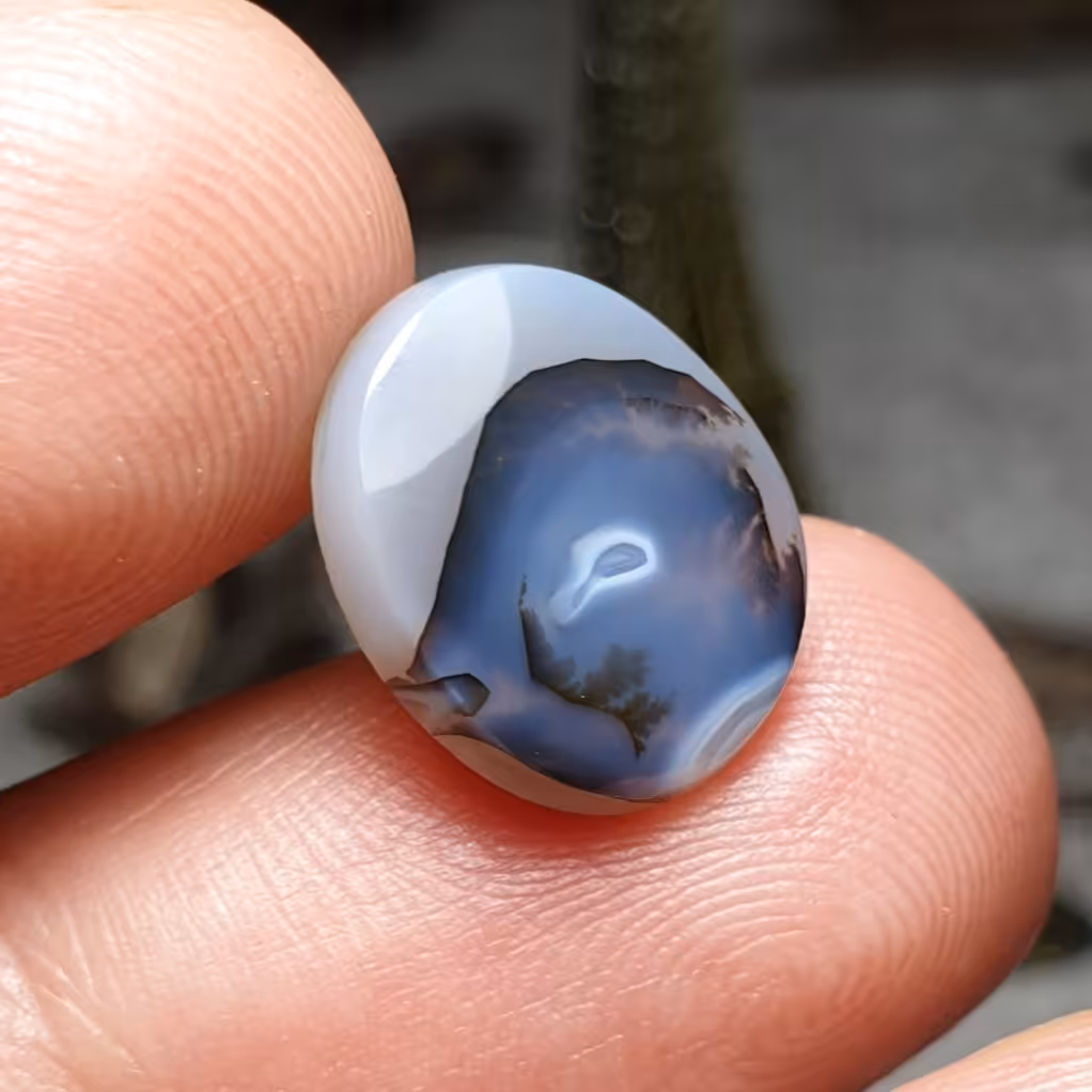  نگین فوق العاده زیبای عقیق شجر پنهان صد درصد طبیعی اصل قائن
کد  25661