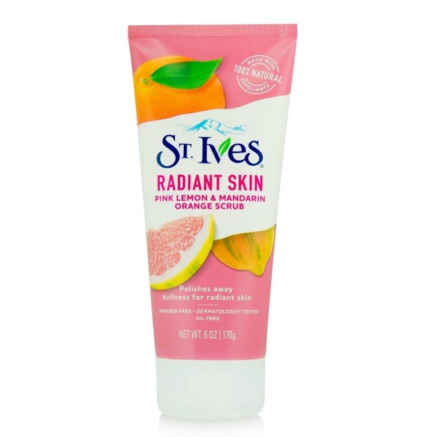 اسکراب صورت لیمو و پرتقال سینت ایوز (سوئیس فرمولا) StIves Radiant Skin Pink Lemon & Mandarin Scrub