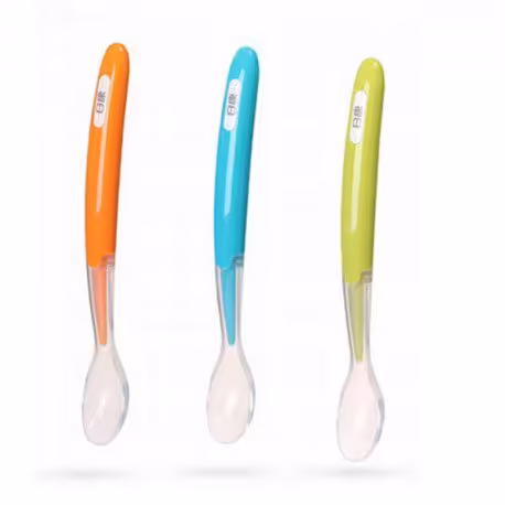 قاشق تک عددی سیلیکونی نوزاد با قاب رووکو Rovco  کد rk – 3770