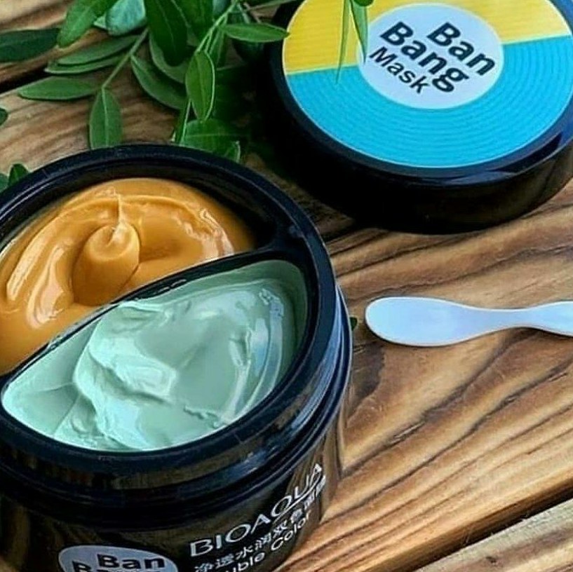 ماسک دو رنگ بن بنگ بیوآکوا،  دارای دورنگ برای نواحی خاص صورت