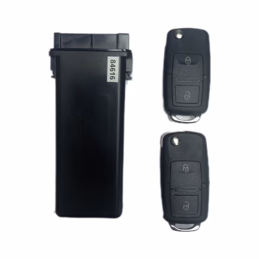 مجوعه کامل ریموت و گیرنده دو  دکمه پژو (طرح تاشو ) 